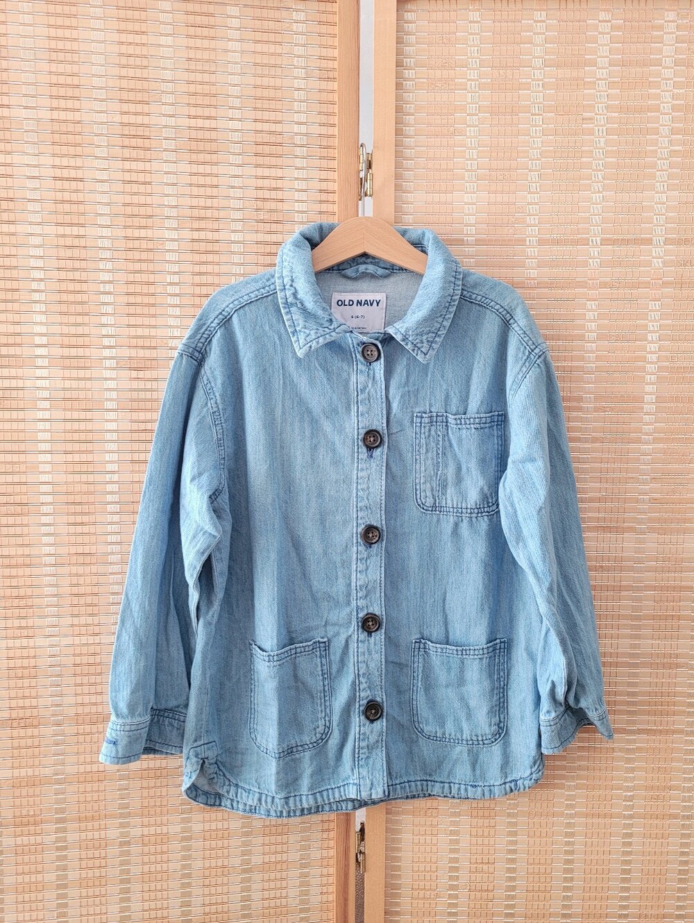 Old Navy Light Blue Kids' Denim Chore Jacket